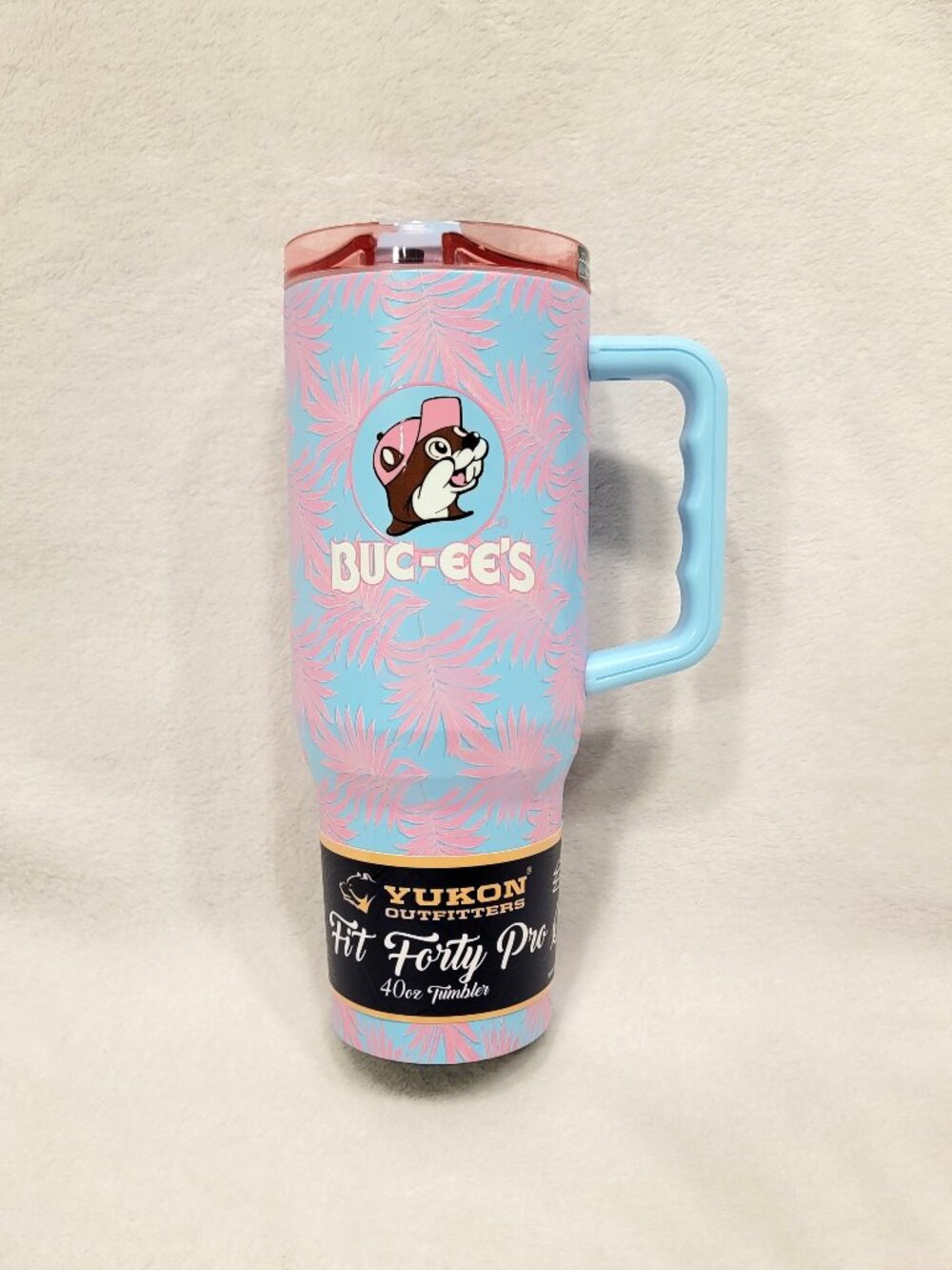 Buc-ee's 2026 Pink Palms Print Tumbler